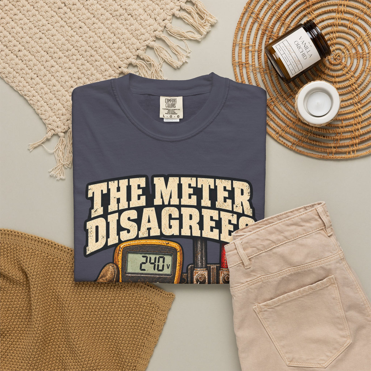 The Meter Disagrees | Vintage Electrician T-Shirt