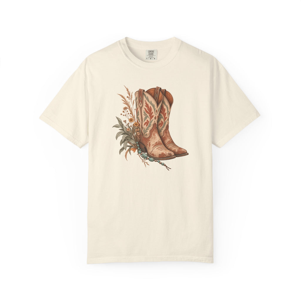 Desert Bloom Boots T-shirt