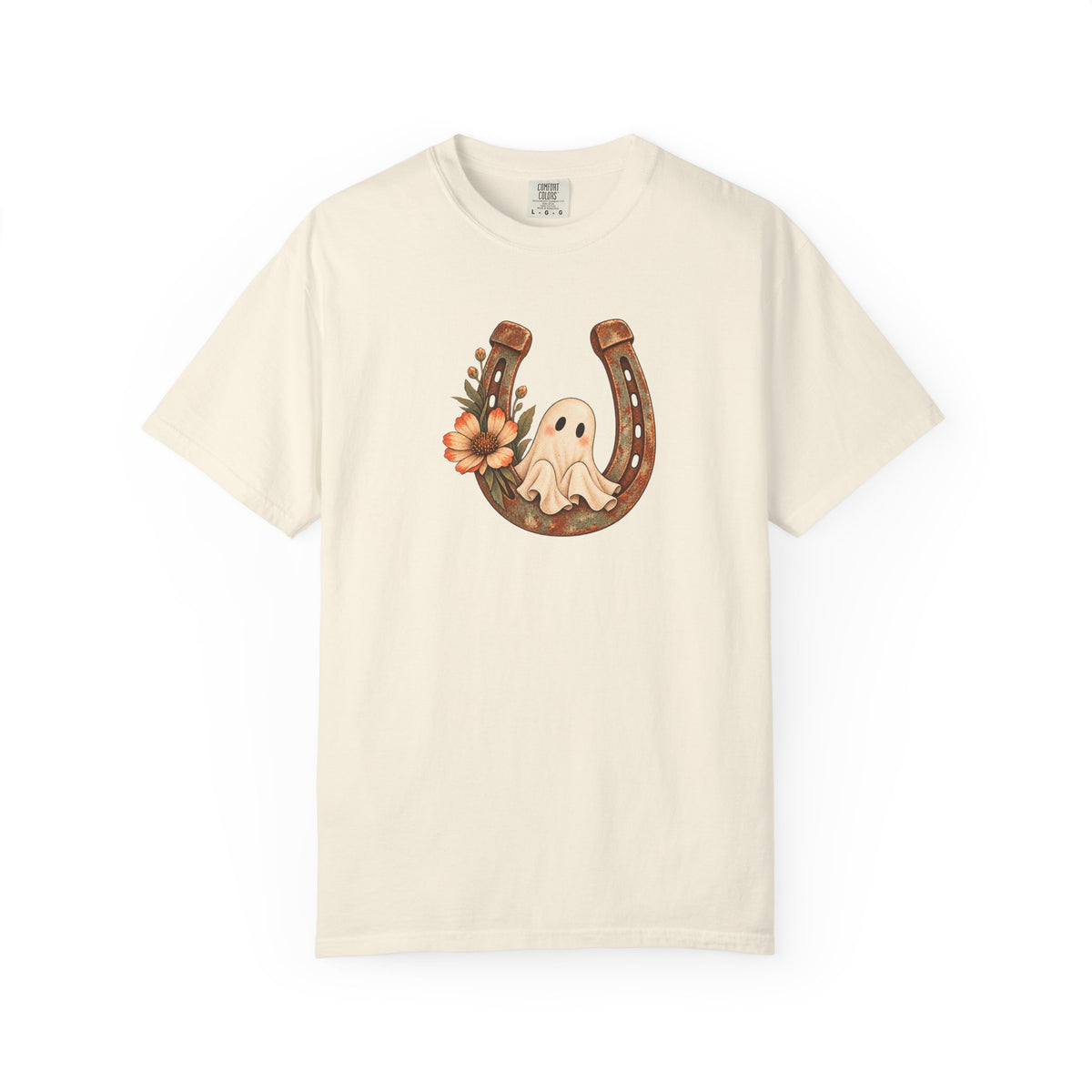 Lucky Little Ghost Horseshoe T-Shirt