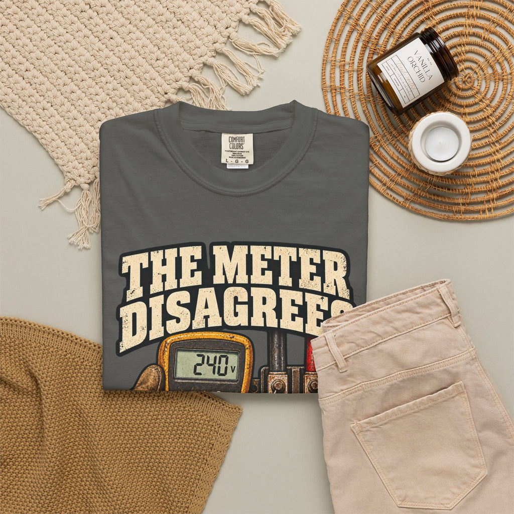 The Meter Disagrees | Vintage Electrician T-Shirt