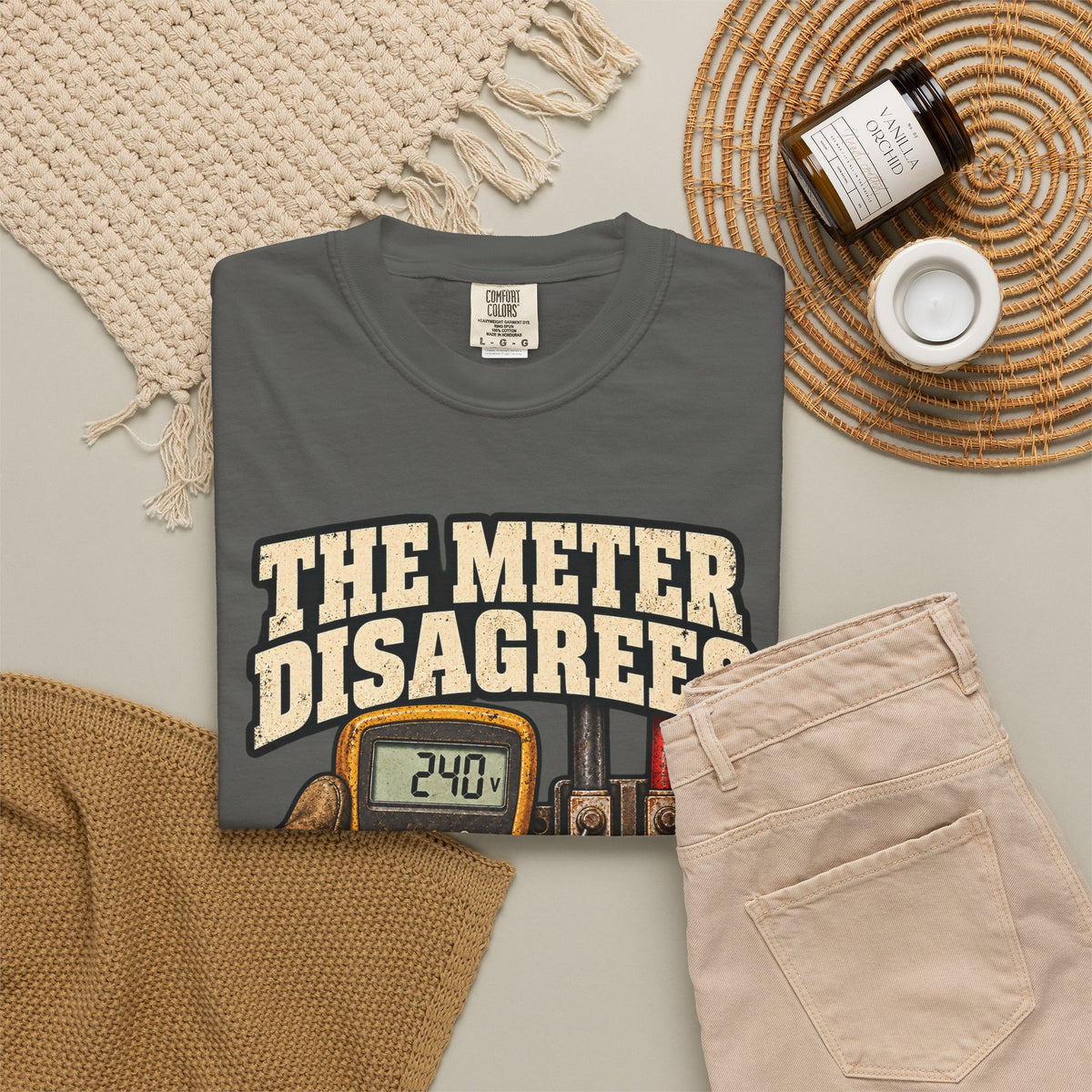 The Meter Disagrees | Vintage Electrician T-Shirt