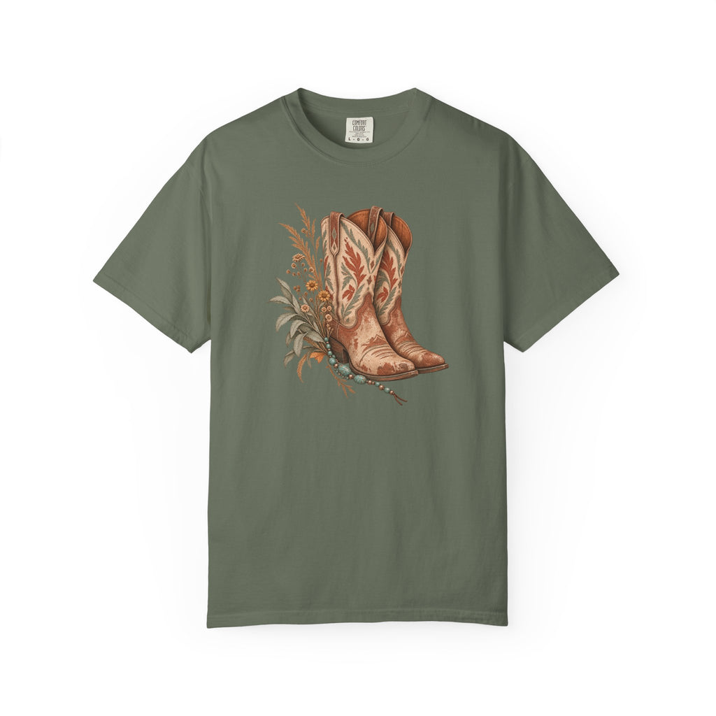 Desert Bloom Boots T-shirt