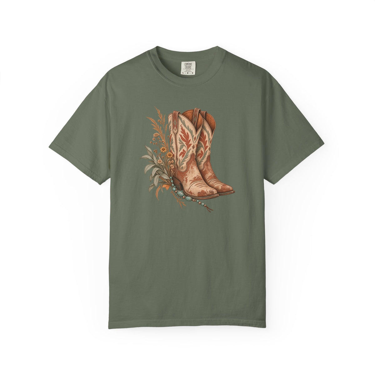 Desert Bloom Boots T-shirt