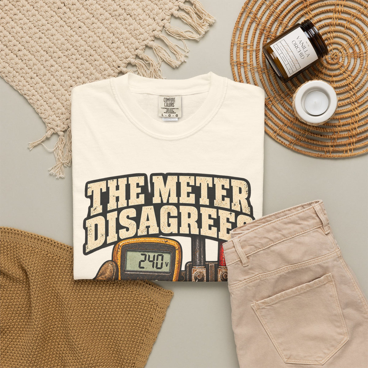 The Meter Disagrees | Vintage Electrician T-Shirt