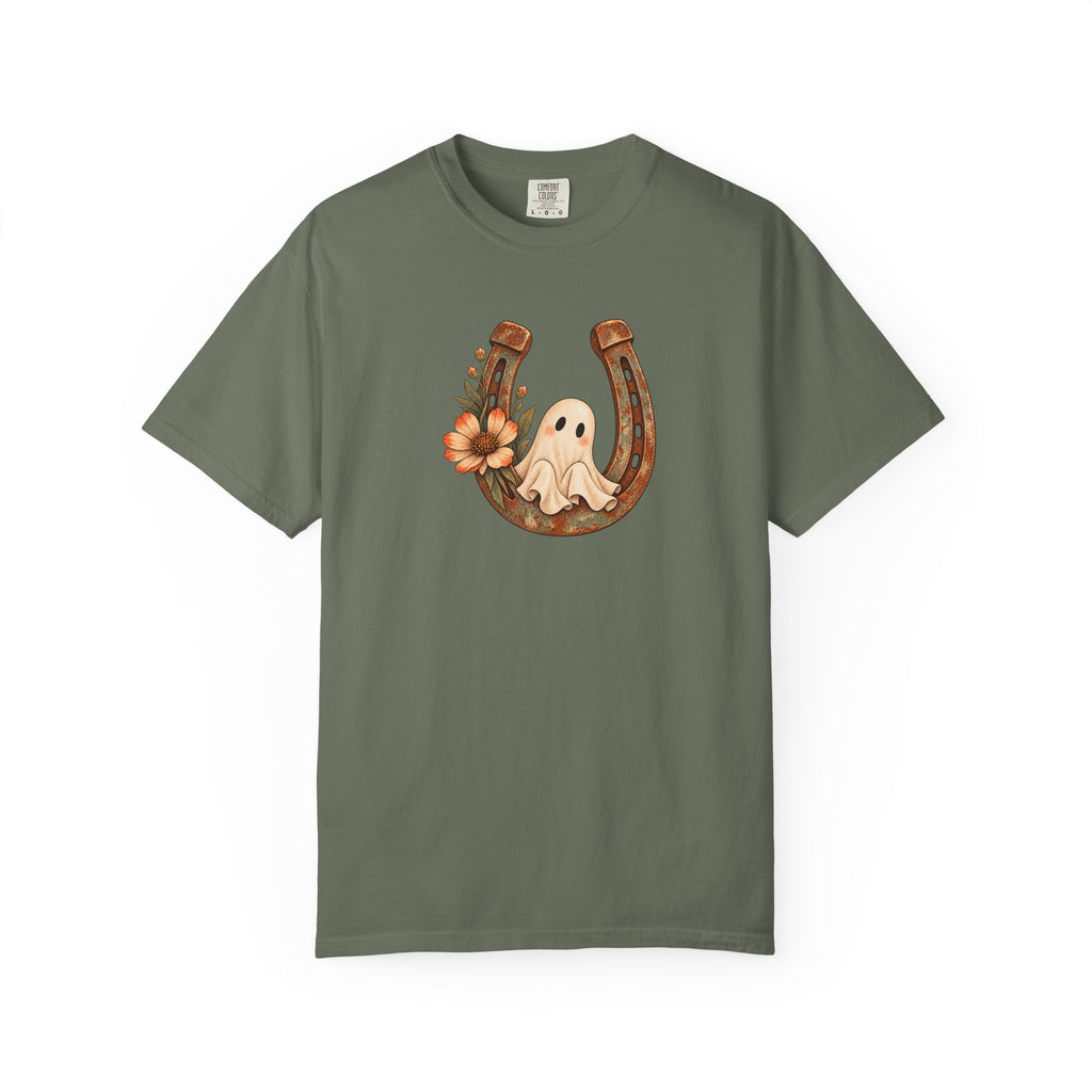 Lucky Little Ghost Horseshoe T-Shirt