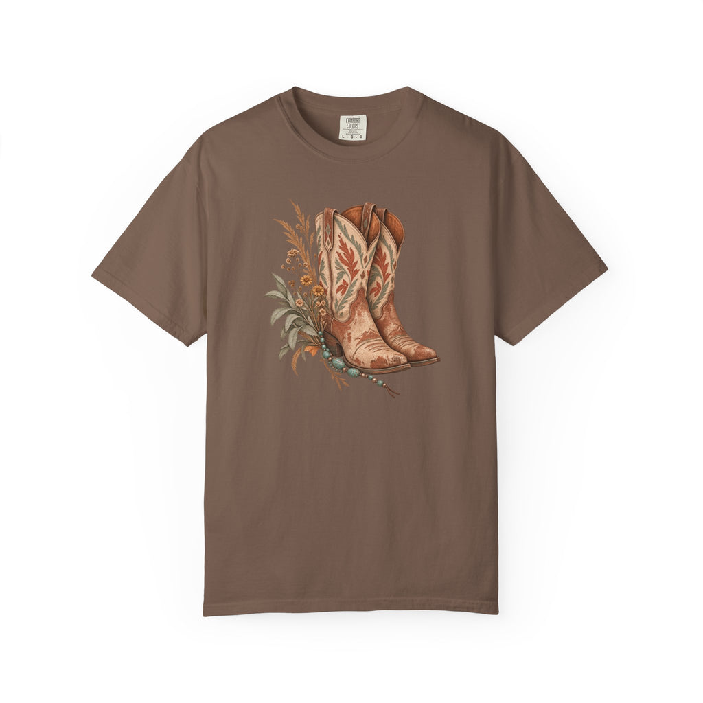 Desert Bloom Boots T-shirt