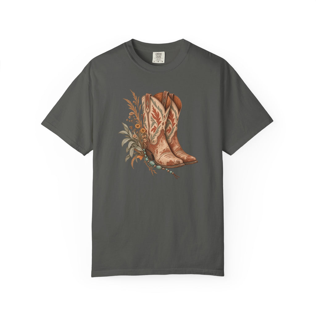 Desert Bloom Boots T-shirt