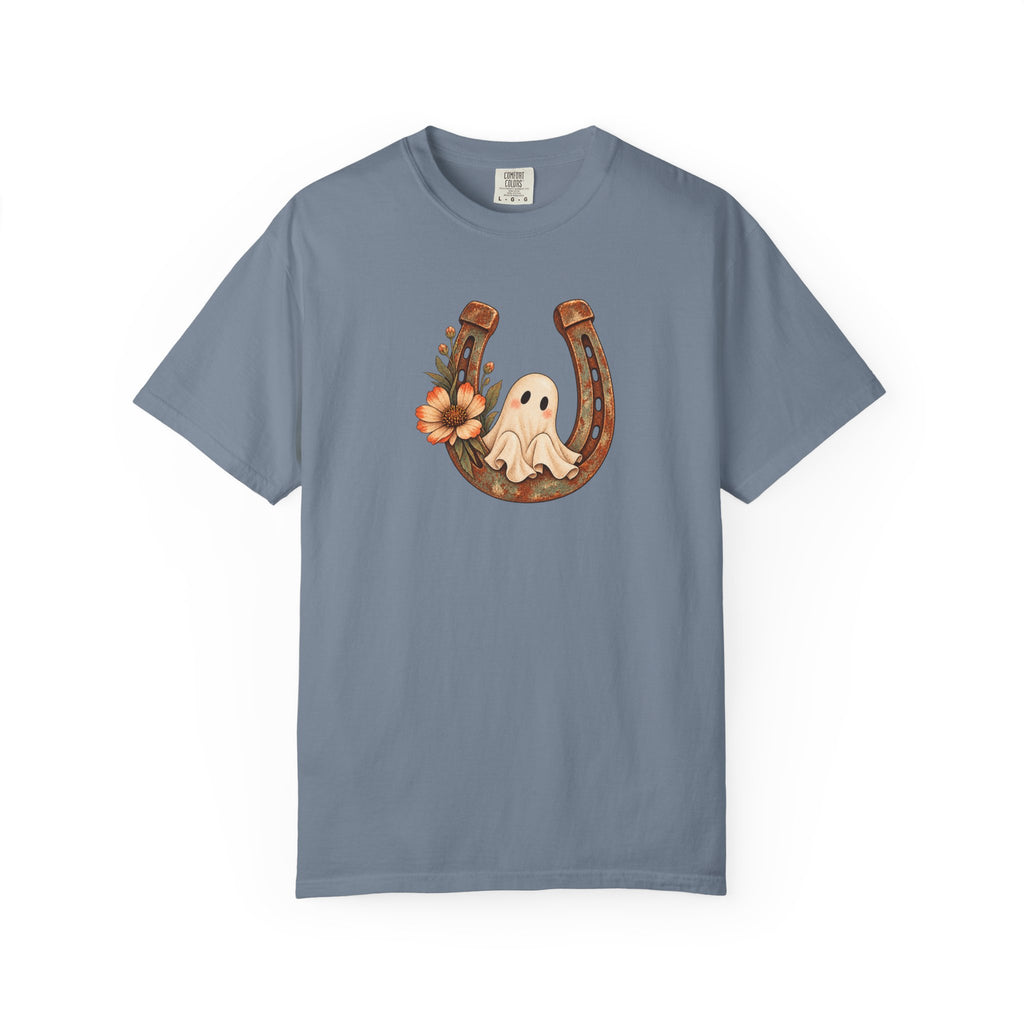 Lucky Little Ghost Horseshoe T-Shirt